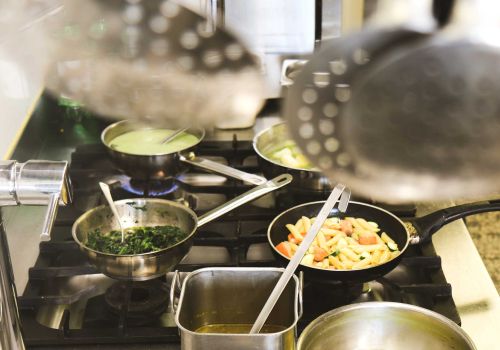 Auf dem Herd in der Küche