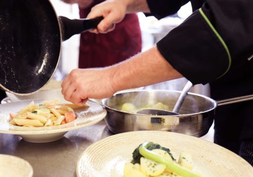 Essen wird angerichtet